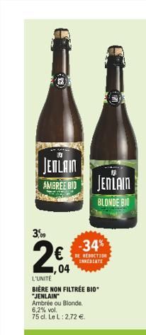 2  JENLAIN AMBREE BID  13  JENLAIN  BLONDE BIO