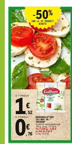 mozzarella galbani