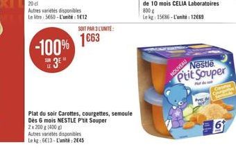 Nestle Ptit Souper  Put di seb  Avec  NOUVEAU  19  6
