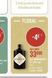 HENDRICKS  FLORAL- -4"