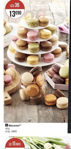 LES 36 1390  A Macarons 462g Le kg: 30009