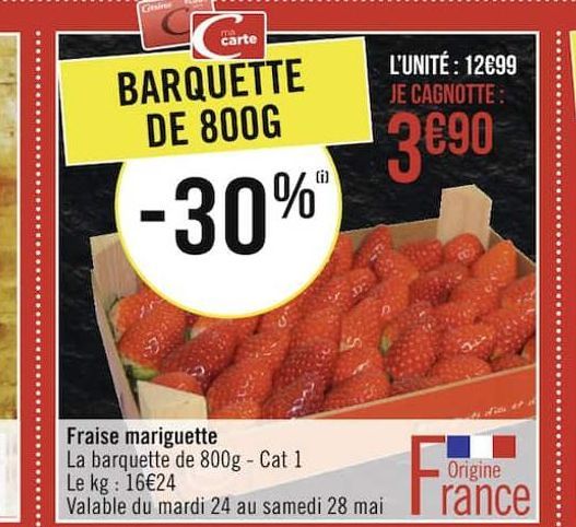 fraises mariguette