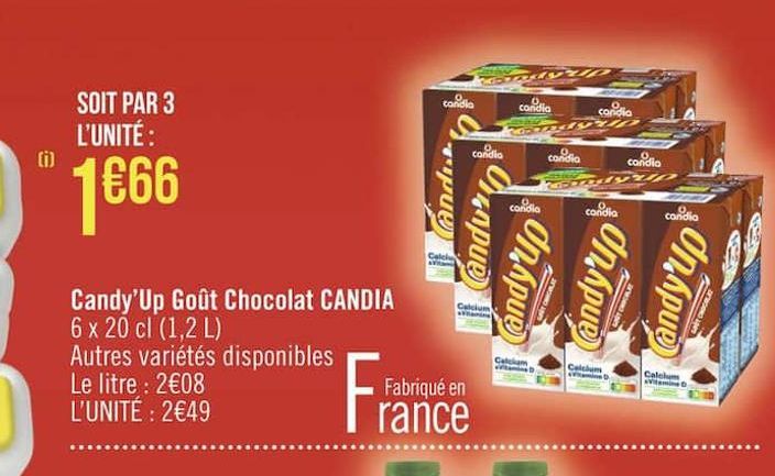 Candy´Up gout chocolat CANDIA