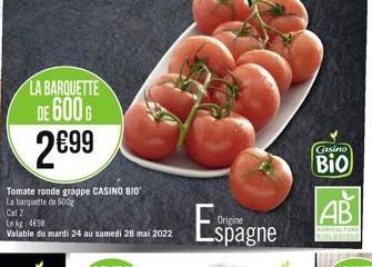 Espagne  Casino  Bio  AB  AGRICULTURE BIDARBIAUS