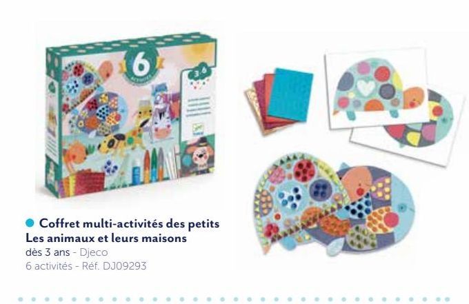 COFFRET MULTI-ACTIVITES DES PETITS LES ANIMAUX ET LEURS MAISONS DJECO