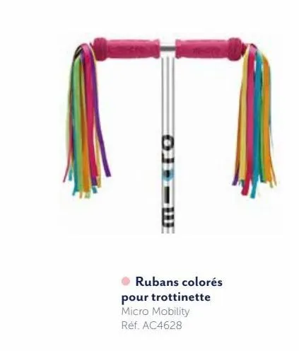 rubans colores pour trottinette micro mobility