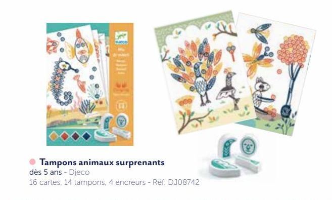 TAMPONS ANIMAUX SURPRENANTS DJECO