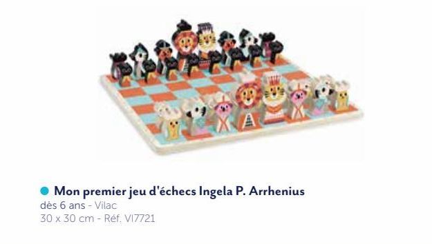 MON PREMIER JEU D'ECHECS INGELA P. ARRHENIUS VILAC