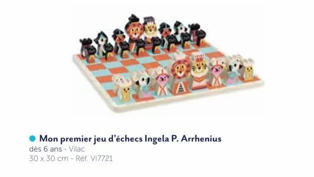 mon premier jeu d'echecs ingela p. arrhenius vilac