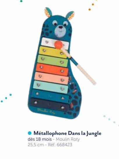 METALLOPHONE DANS LA JUNGLE MOULIN ROTY