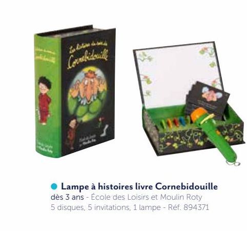 LAMPE A HISTOIRES LIVRE CORNEBIDOUILLE ECOLE DES LOISIRS MOULIN ROTY