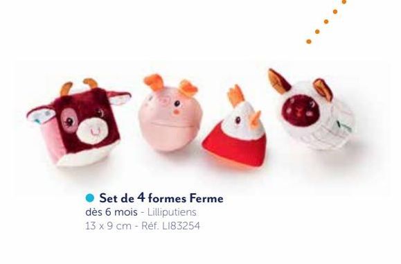 SET DE 4 FORMES FERME LILLIPUTIENS