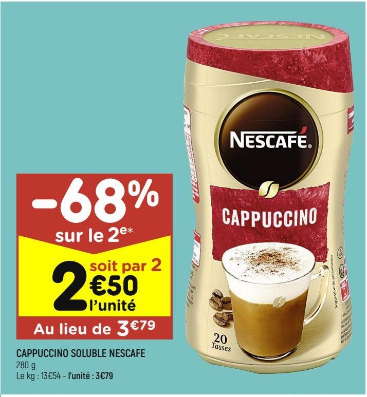 cappuccino soluble Nescafé