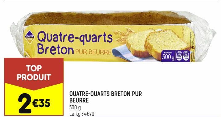 quatre-quarts breton pur beurre