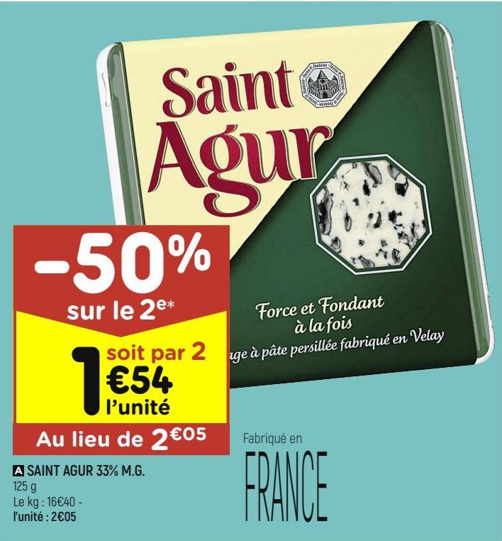 Saint Agur 33% M.G.