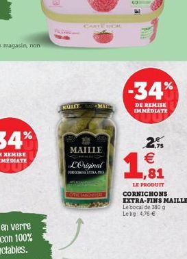 MAILLY-MAI  MAILLE  L'Original  ONS EXTRA-PS