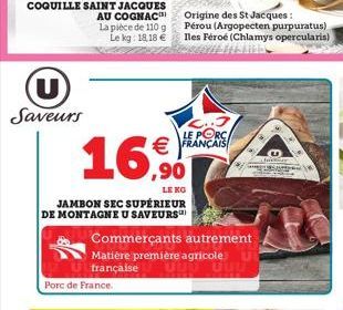 (U Saveurs  Commerçants autrement  Matière première agricole française UU