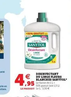 4,95  desinfectant du linge fleurs blanches sanytol