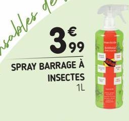 Spray barrage a insectes