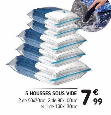 5 housses sous vide