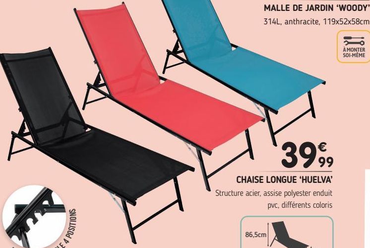 chaise longue Huelva