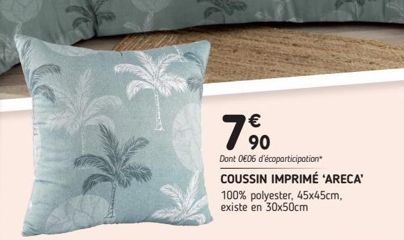 coussins imprime Areca