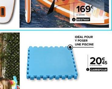 1699  Le peddle  BESTWAY  IDÉAL POUR Y POSER UNE PISCINE  2095  Lelde dies  CARREFOUR