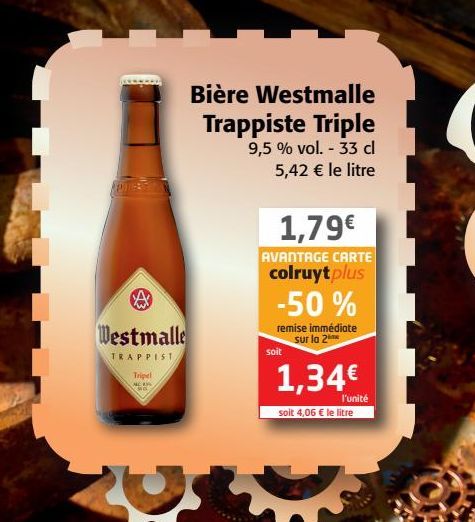 Bière Westmalle Trappiste Triple