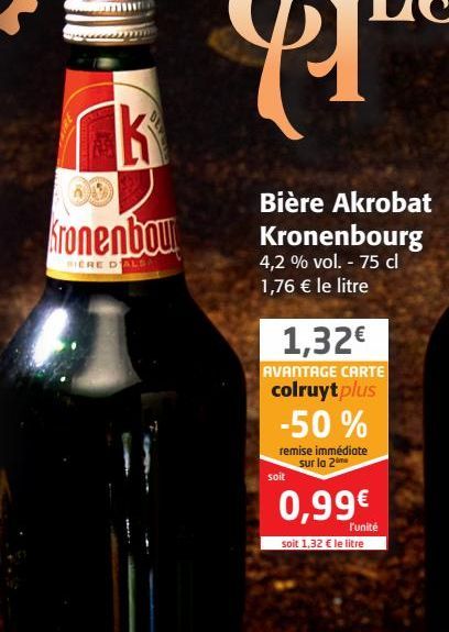 Bière Acrobat Kronenbourg