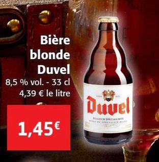 Bière blond Duvel