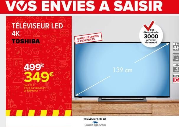 téléviseur LED Toshiba