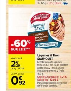 légumes Saupiquet