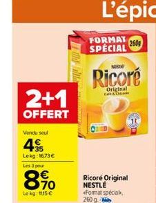 Lilldallah  Ricoré Original NESTLÉ Format spécial, 260 g.