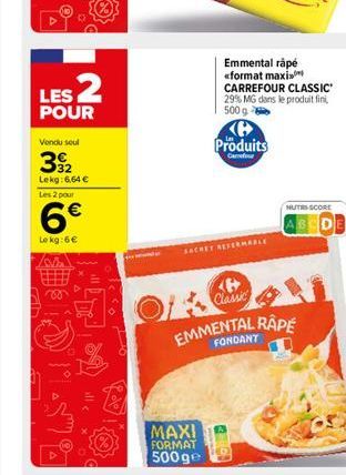 SM  SACHET REFERMARLE  Classic  EMMENTAL RAPE  FONDANT