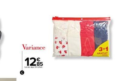 Variance  1285  Lot de sips 3+1 offert  GRATUIT