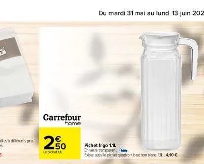 carrefour  home  2.50  le pichet 11