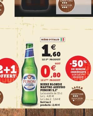 bière blonde Peroni