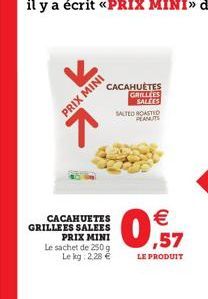 cacahuètes grillées