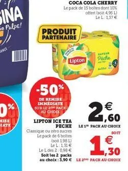 produit partenaire  lipton