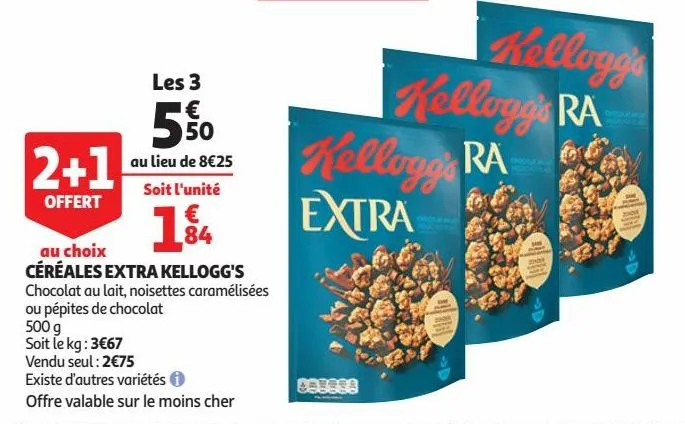 céréales extra kellogg's