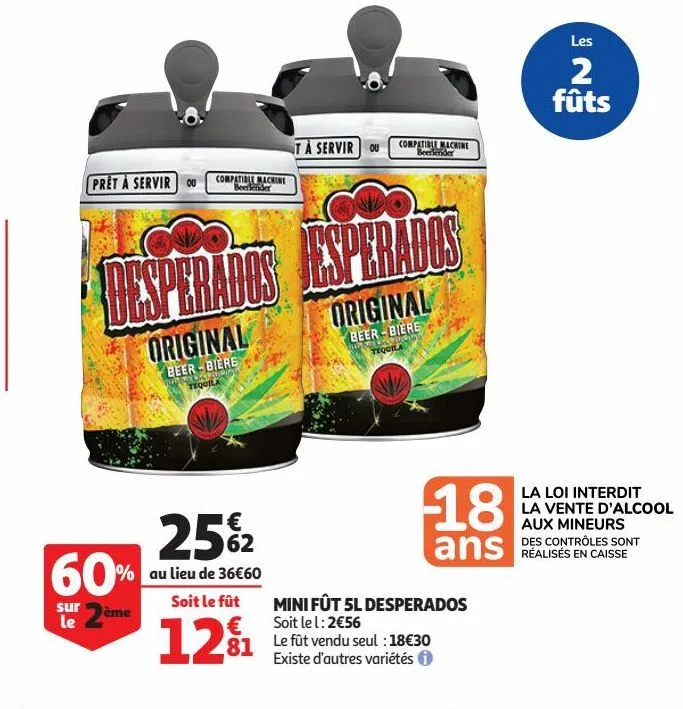 mini fût 5l desperados