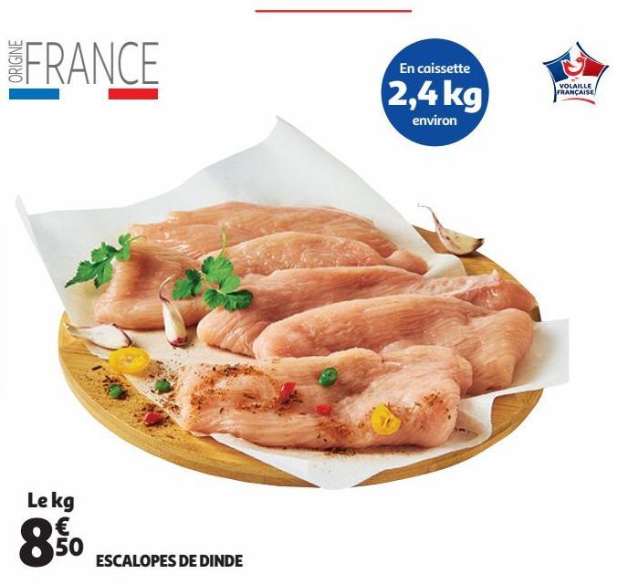 ESCALOPES DE DINDE