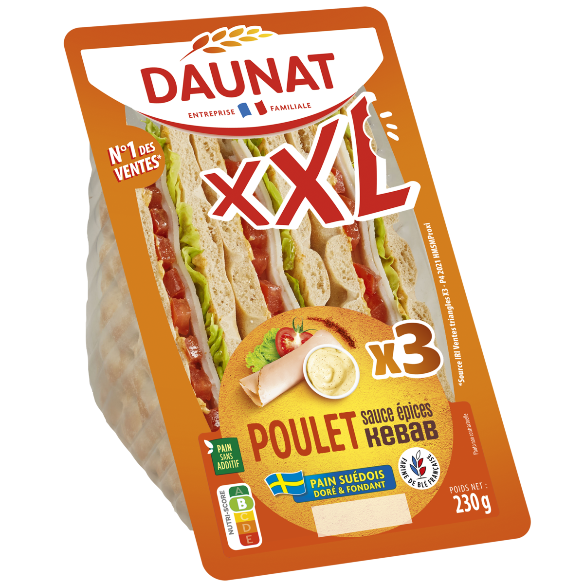 SANDWICH TRIANGLE XXL DAUNAT