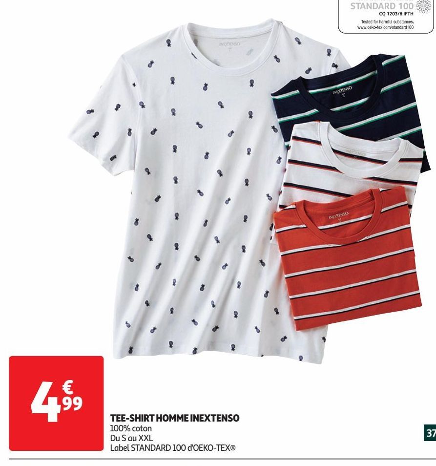 T-shirt homme INEXTENSO