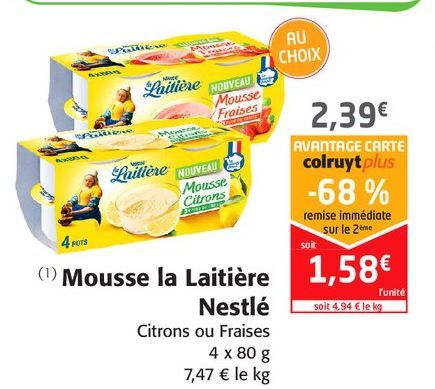Mousse la Laitière Nestlé