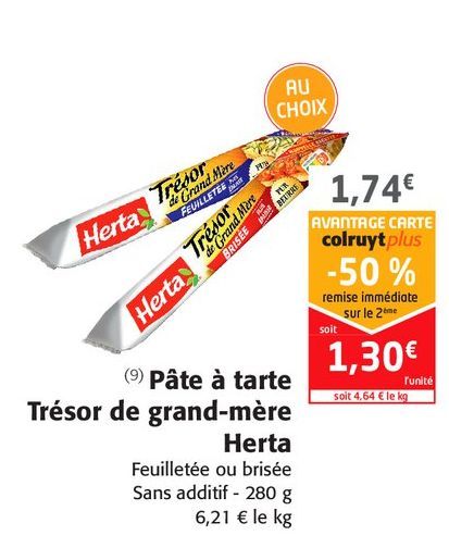 Pâte à tarte Trésor de grand-mère Heta