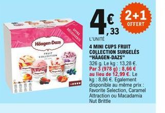 41  IDERS  Häagen-Dars  FRUIT COLLECTION  OFFRE  DECOUVERTE