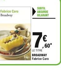 Fabrice Caro Broadway  folio  ,60*