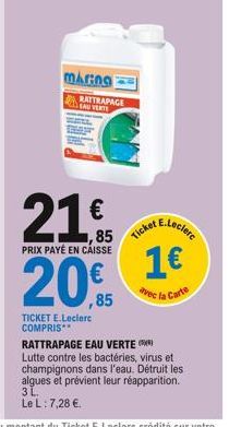 Ticket  E.Leclerc  1  Carte