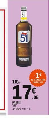 PASTIS  51  -1  DE RÉDUCTION IMMEDIATE